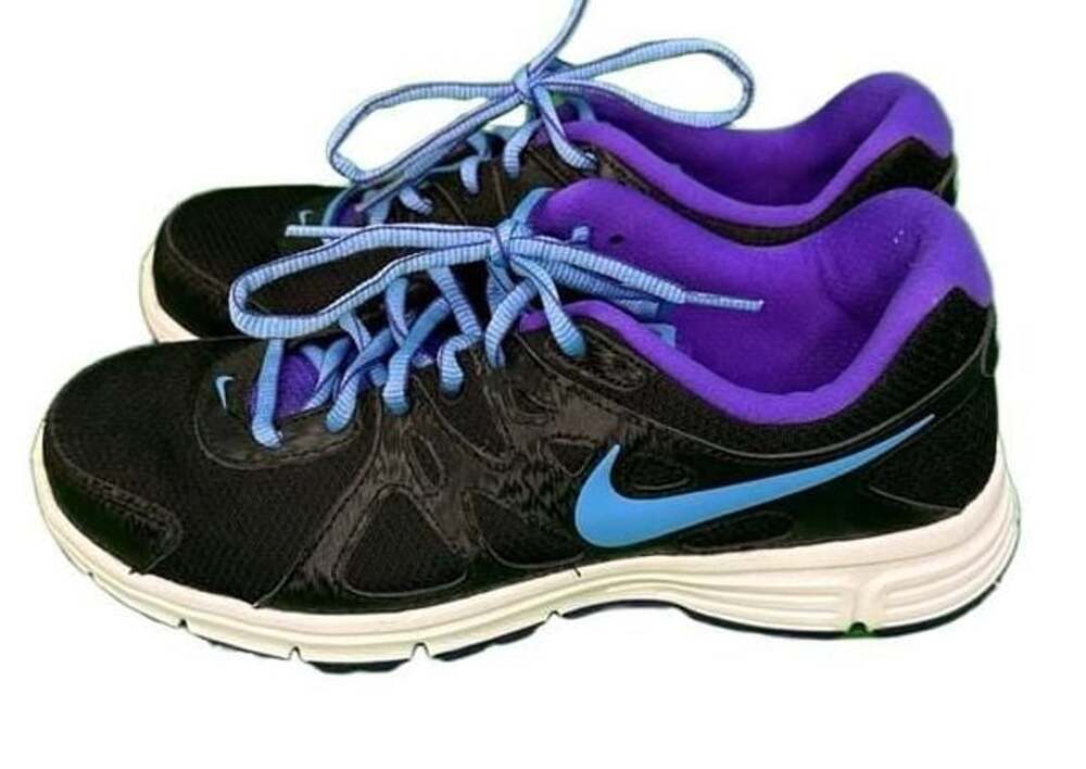 Nike Revolution 2 Running Shoes Black Purple Blue